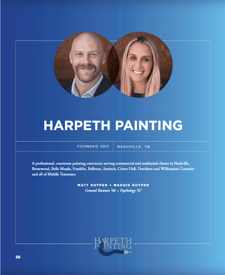 Harpeth Painting Belmont Top 100 Entrepreneur Awards - Harpeth Painting LLC